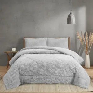 Novotextil Edredón Invierno Sherpa Cama 90 hasta 150 Extra Grueso 560gr/m2 Efecto Borreguito - Edredón Suave, Cálido y Transpirable con 1 o 2 Fundas Almohada (50x70)