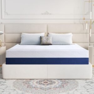 Twirest Memory Foam Mattress – Medium Firm Cooling Mattress in a Box, 18/20cm Thick, Breathable Washable Cover, Fiberglass-Free